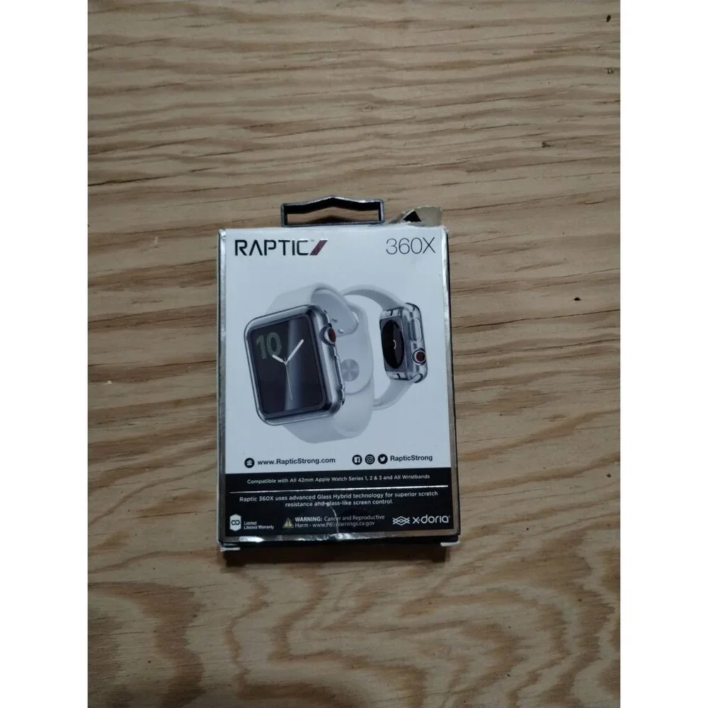 Clear Bumper Case For 42mm Apple Watch Raptic 360x